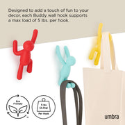 UMBRA - Buddy Wall Hooks, Set of 3 _ Assorted-1