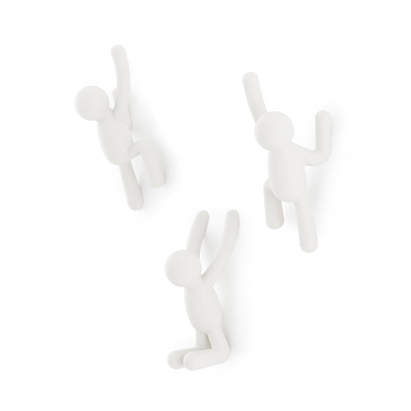UMBRA - Buddy Wall Hooks, Set of 3 _ White