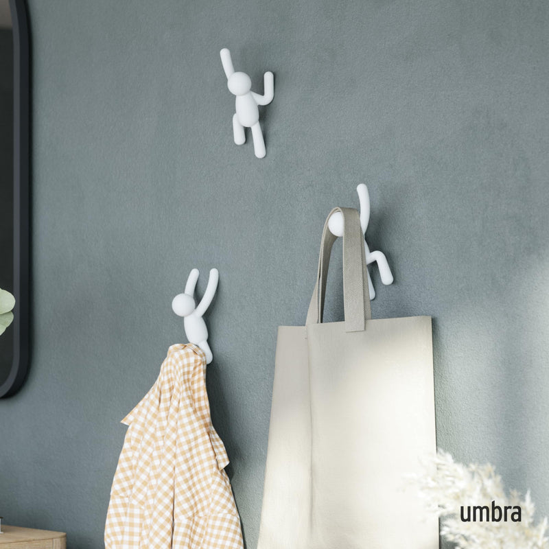 UMBRA - Buddy Wall Hooks, Set of 3 _ White