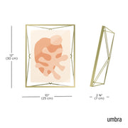 UMBRA - Prisma Picture Frame _ Matte-Brass / 8x10" (20x25 cm)