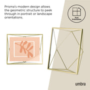 UMBRA - Prisma Picture Frame _ Matte-Brass / 8x10" (20x25 cm)