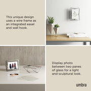 UMBRA - Prisma Picture Frame _ Chrome / 4x6" (10x15 cm)