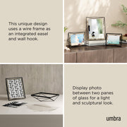 UMBRA - Prisma Picture Frame _ Black / 8x10" (20x25 cm)