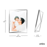 UMBRA - Prisma Picture Frame _ Chrome / 8x10" (20x25 cm)