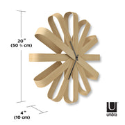 UMBRA - Ribbonwood Wall Clock _ Natural