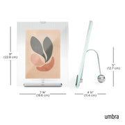 UMBRA - Flute Picture Frame _ Chrome / 5x7" (13-18 cm)