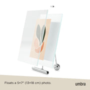 UMBRA - Flute Picture Frame _ Chrome / 5x7" (13-18 cm)