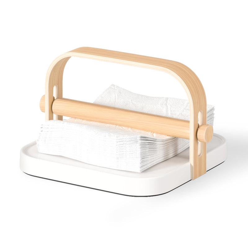 UMBRA - Bellwood Napkin Holder _ White-Natural