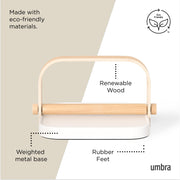 UMBRA - Bellwood Napkin Holder _ White-Natural