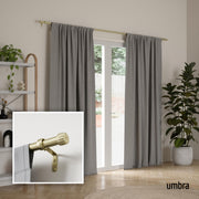 UMBRA - Cleo Curtain Rod _ Gold / 36-66" (91-168 cm) / 1" (2.5 cm)