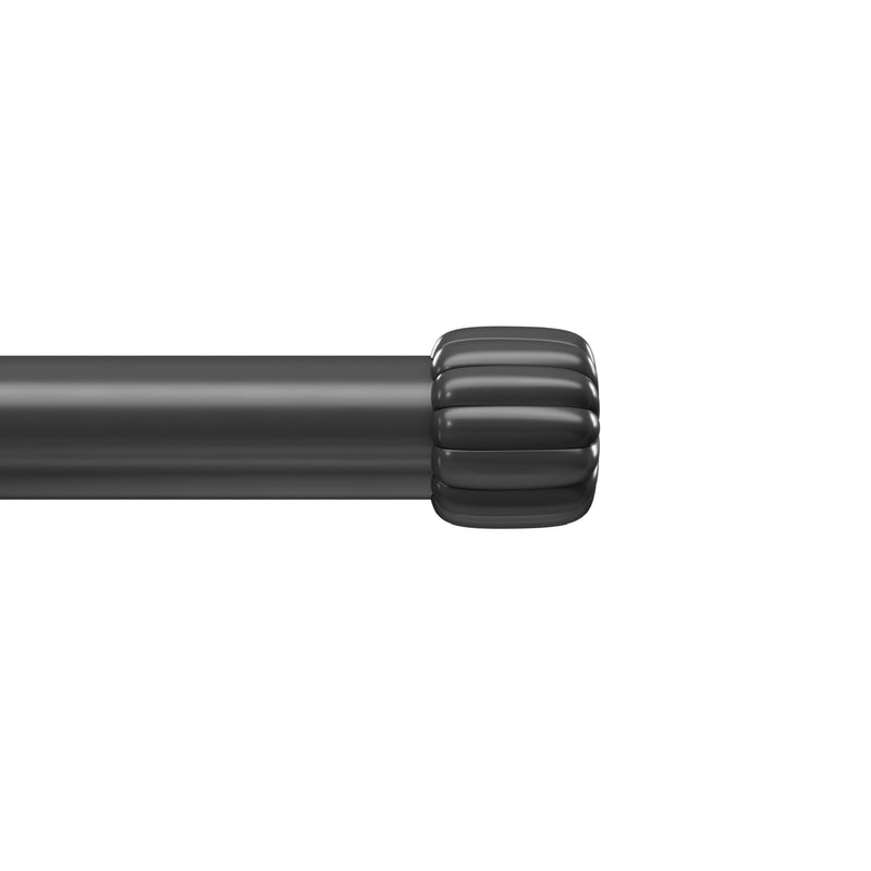UMBRA - Cleo Curtain Rod _ Matte-Black / 36-66" (91-168 cm) / 1" (2.5 cm)