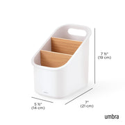 UMBRA - Bellwood Utensil Holder _ White-Natural