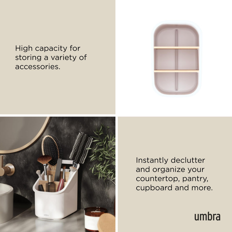 UMBRA - Bellwood Utensil Holder _ White-Natural