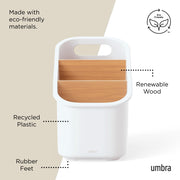 UMBRA - Bellwood Utensil Holder _ White-Natural