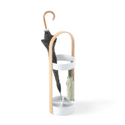 UMBRA - Bellwood Umbrella Stand _ White-Natural