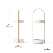 UMBRA - Bellwood Umbrella Stand _ White-Natural