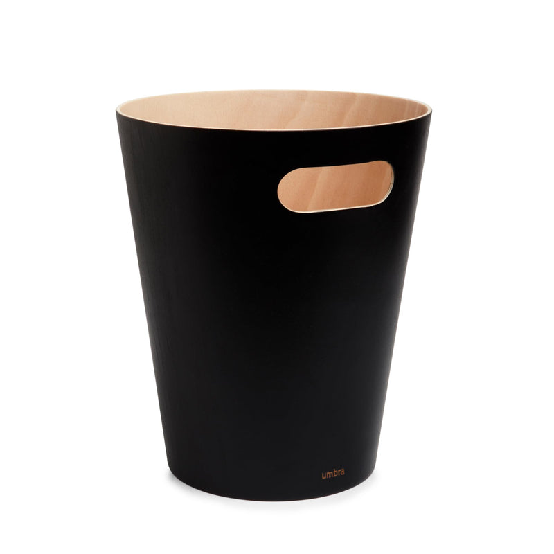 UMBRA - Woodrow Trash Can _ Black