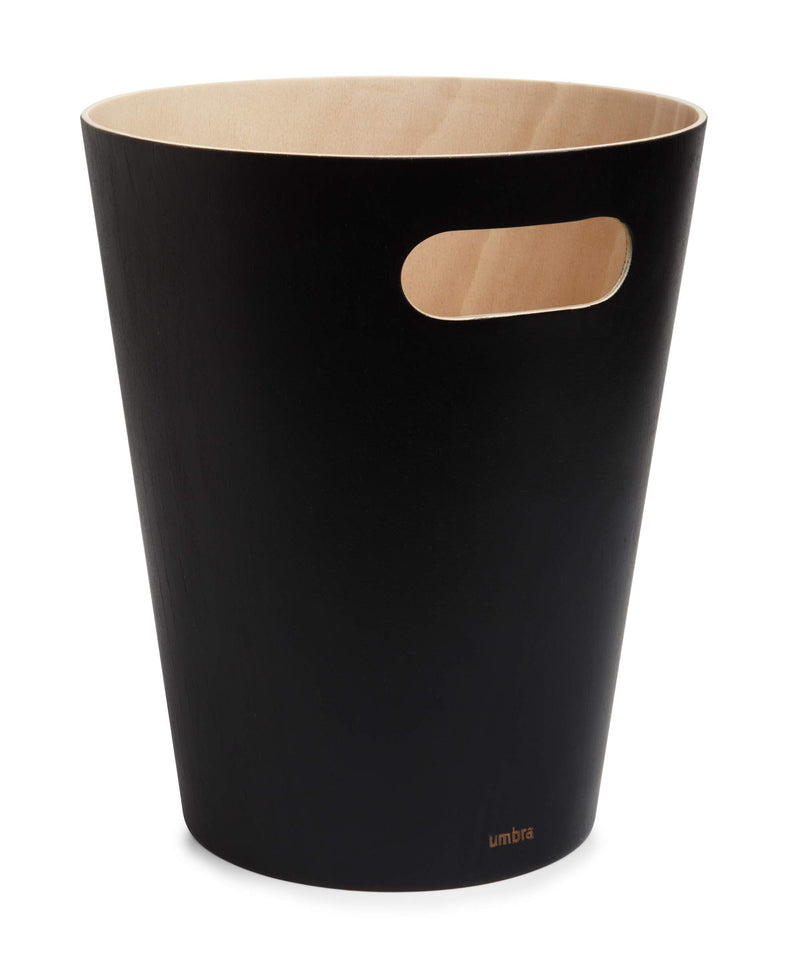 UMBRA - Woodrow Trash Can _ Black