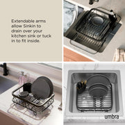 UMBRA - Sinkin Multi Use Dish Rack _ Black