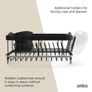 UMBRA - Sinkin Multi Use Dish Rack _ Black