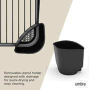 UMBRA - Sinkin Dish Rack _ Black