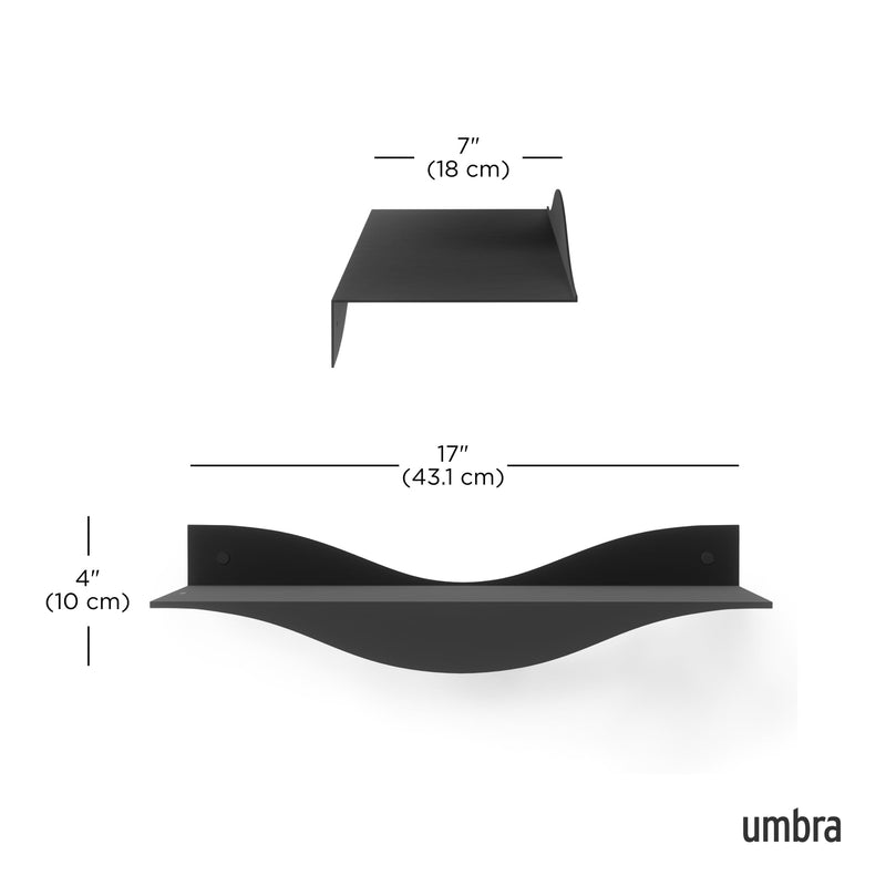 UMBRA - Surf Shelf, Set of 2 _ Black / Set of 2