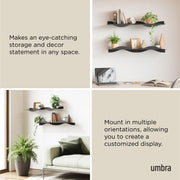 UMBRA - Surf Shelf, Set of 2 _ Black / Set of 2