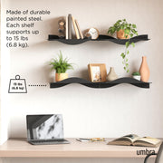 UMBRA - Surf Shelf, Set of 2 _ Black / Set of 2