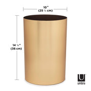 UMBRA - Metalla Trash Can _ Matte-Brass