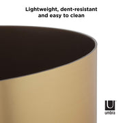 UMBRA - Metalla Trash Can _ Matte-Brass