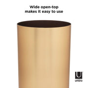 UMBRA - Metalla Trash Can _ Matte-Brass