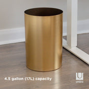 UMBRA - Metalla Trash Can _ Matte-Brass