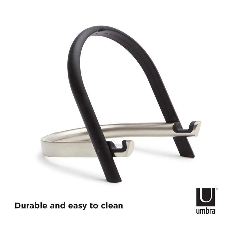 UMBRA - Udock Tablet Holder _ Black-Nickel
