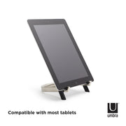 UMBRA - Udock Tablet Holder _ Black-Nickel