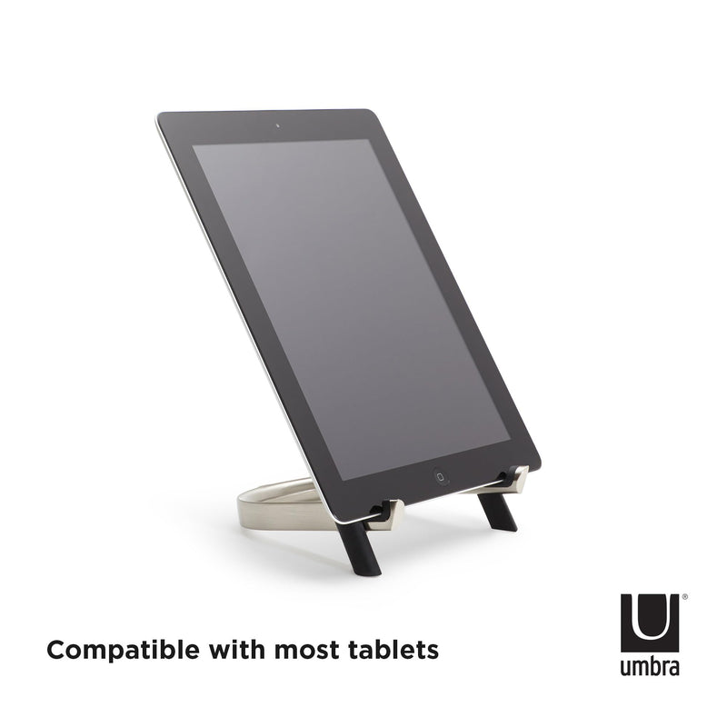 UMBRA - Udock Tablet Holder _ Black-Nickel