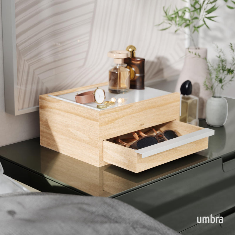 UMBRA - Stowit Storage Box _ White-Natural