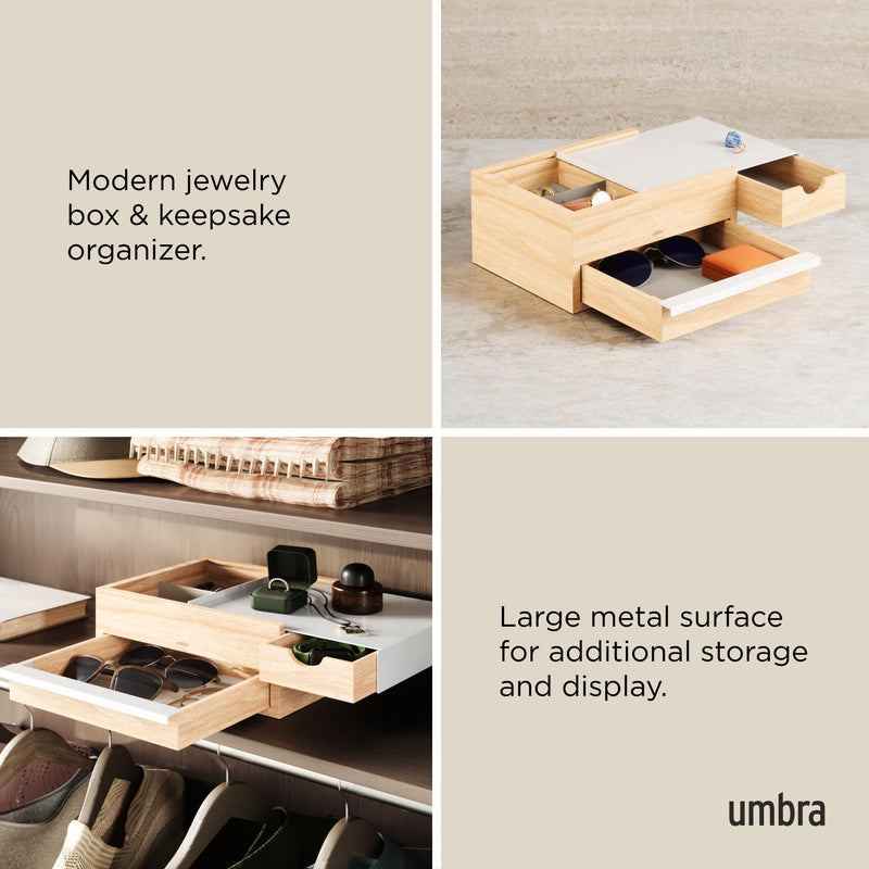 UMBRA - Stowit Storage Box _ White-Natural