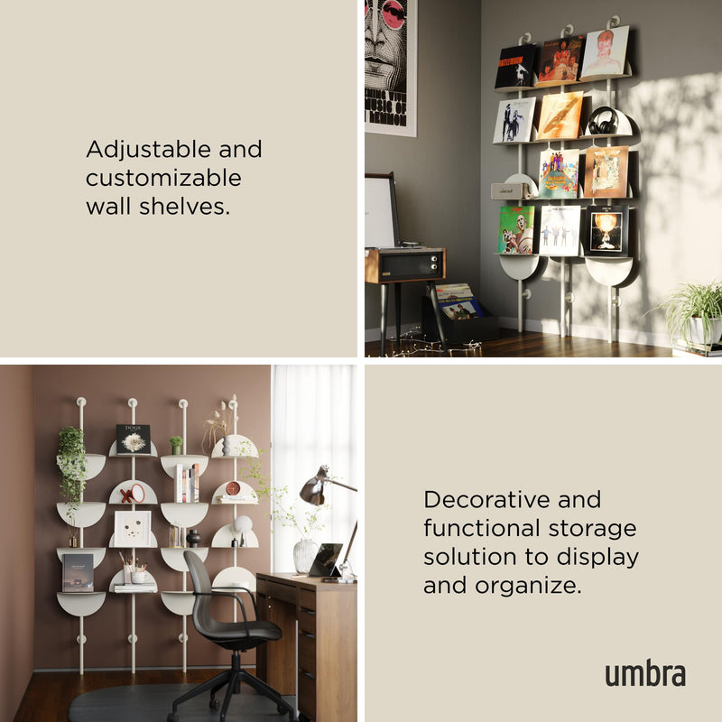 UMBRA - Solis Adjustable Standing Shelf _ Sand