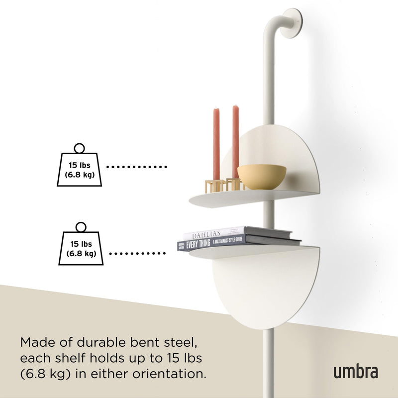 UMBRA - Solis Adjustable Standing Shelf _ Sand