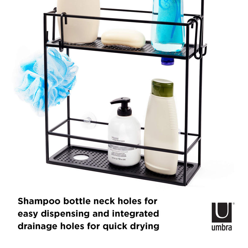 UMBRA - Cubiko Shower Caddy _ Black