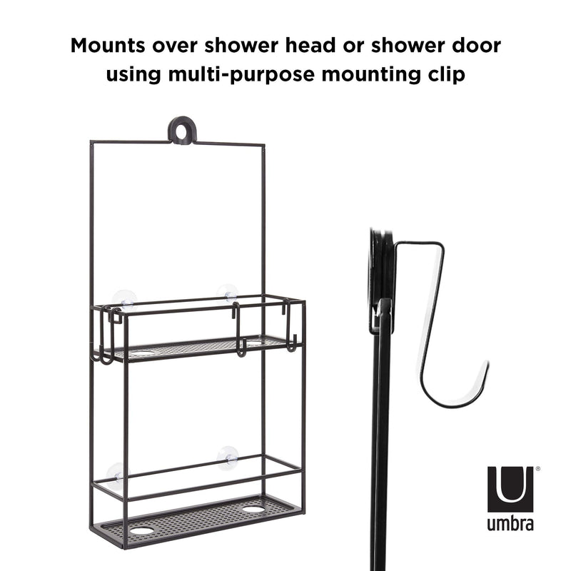 UMBRA - Cubiko Shower Caddy _ Black