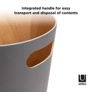 UMBRA - Woodrow Trash Can _ Charcoal
