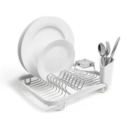 UMBRA - Sinkin Dish Rack _ White-Nickel
