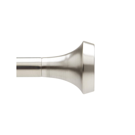 UMBRA - Ella Curtain Rod _ 72-144" (183-366 cm) / Nickel-Steel / 1" (2.5 cm)
