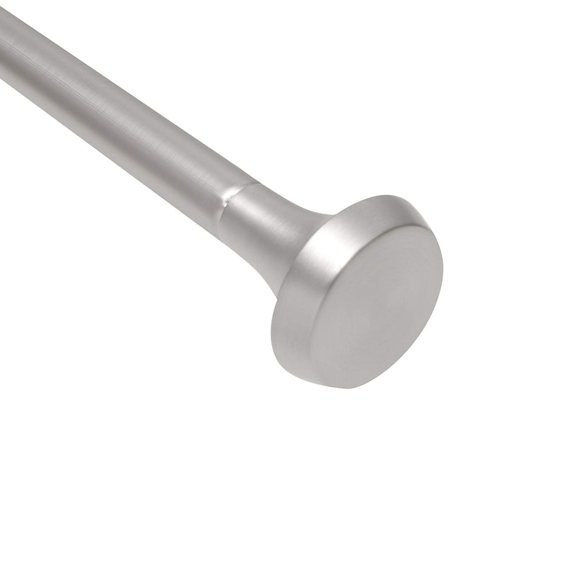UMBRA - Ella Curtain Rod _ 72-144" (183-366 cm) / Nickel-Steel / 1" (2.5 cm)
