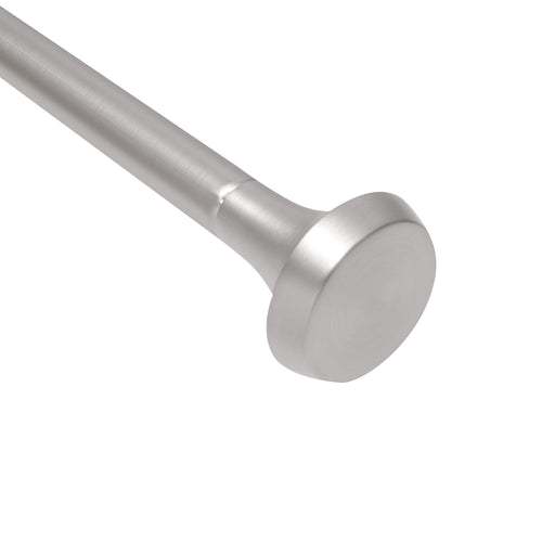 UMBRA - Ella Curtain Rod _ 72-144" (183-366 cm) / Nickel-Steel / 1" (2.5 cm)
