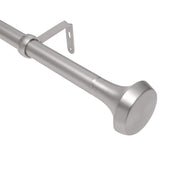 UMBRA - Ella Curtain Rod _ 72-144" (183-366 cm) / Nickel-Steel / 1" (2.5 cm)