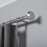 UMBRA - Ella Curtain Rod _ 72-144" (183-366 cm) / Nickel-Steel / 1" (2.5 cm)