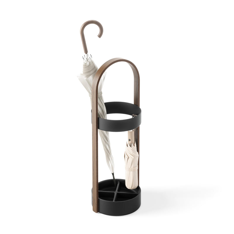 UMBRA - Bellwood Umbrella Stand _ Black-Walnut