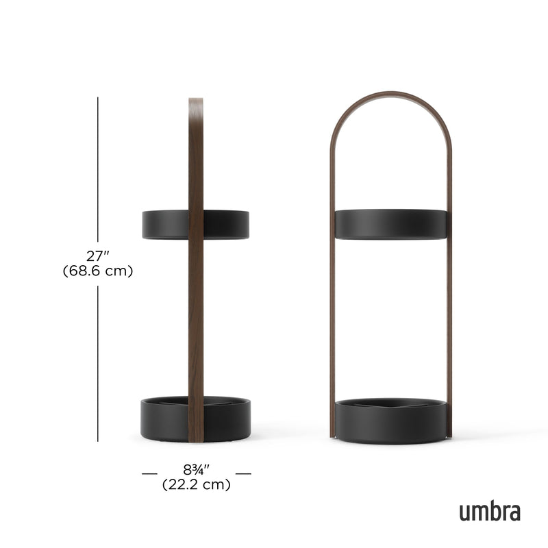 UMBRA - Bellwood Umbrella Stand _ Black-Walnut